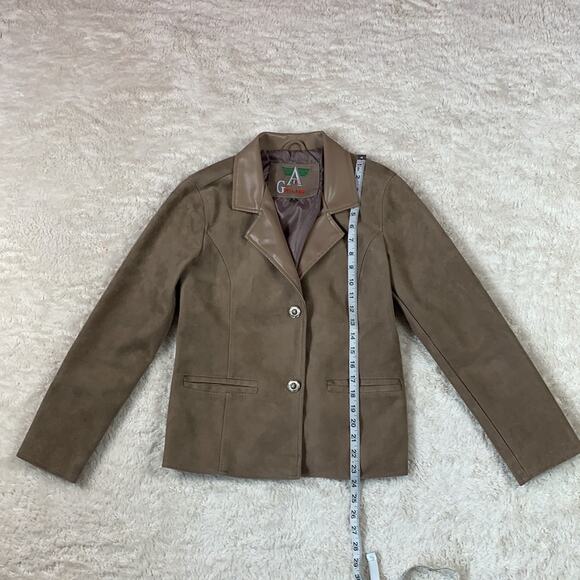 A G Milano tan suede jacket, medium - Picture 4 of 11